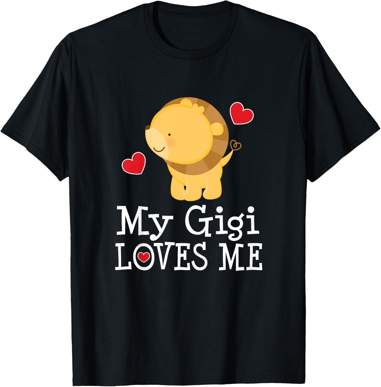 Kids My Gigi Loves Me Grandson T-Shirt - T-Shirt | Black