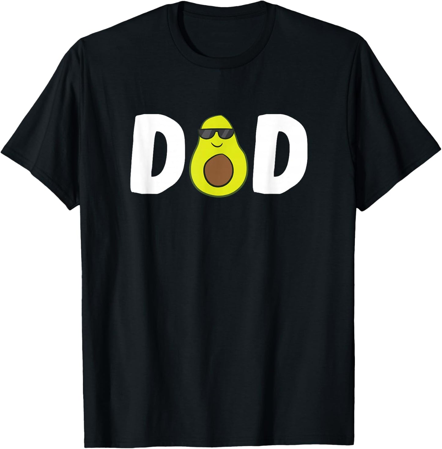 Funny Avocado Dad Guacamole Dad Vegan Dad Avocados Gift T-Shirt - T-Shirt | Black