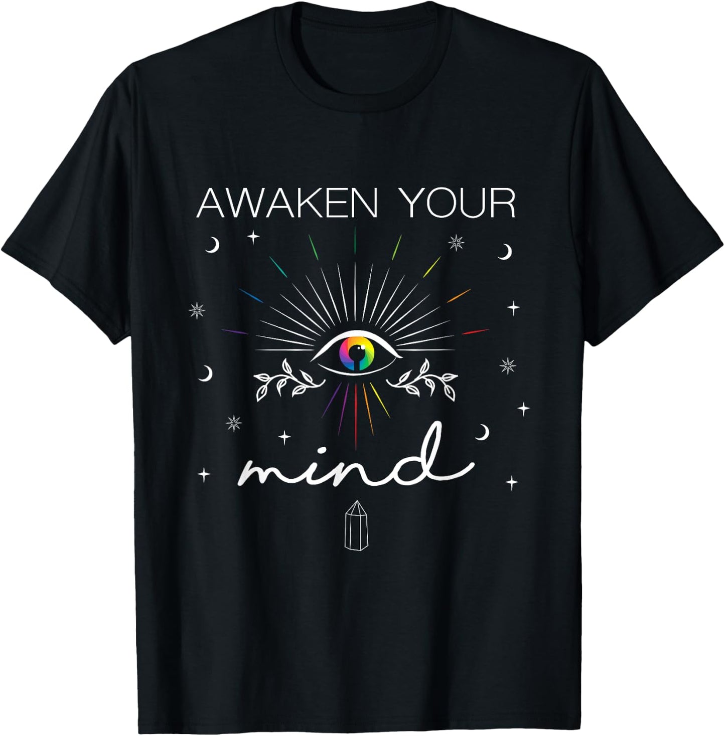 Awaken Your Mind Spiritual Awakening Magical 3rd Eye T-Shirt - T-Shirt | Black