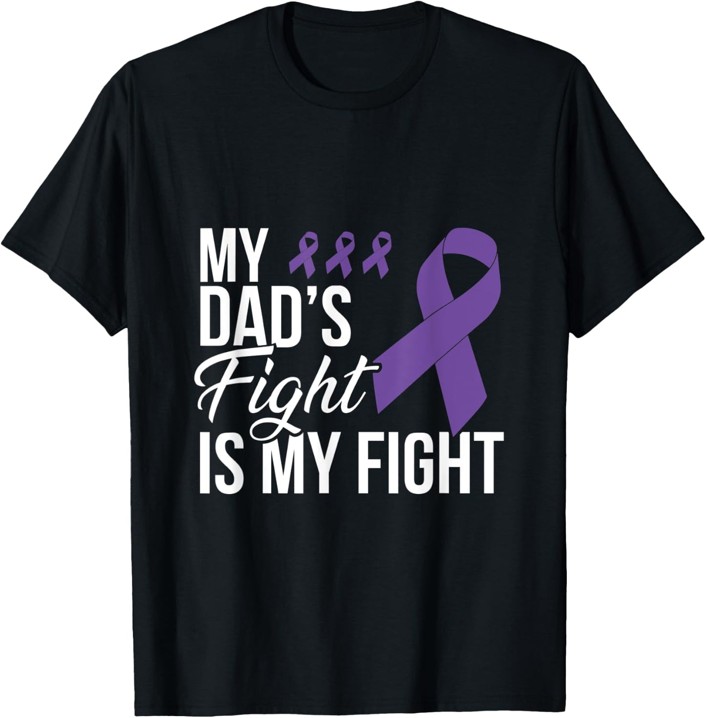 Leiomyosarcoma Fight Cancer Ribbon T-Shirt - T-Shirt | Black