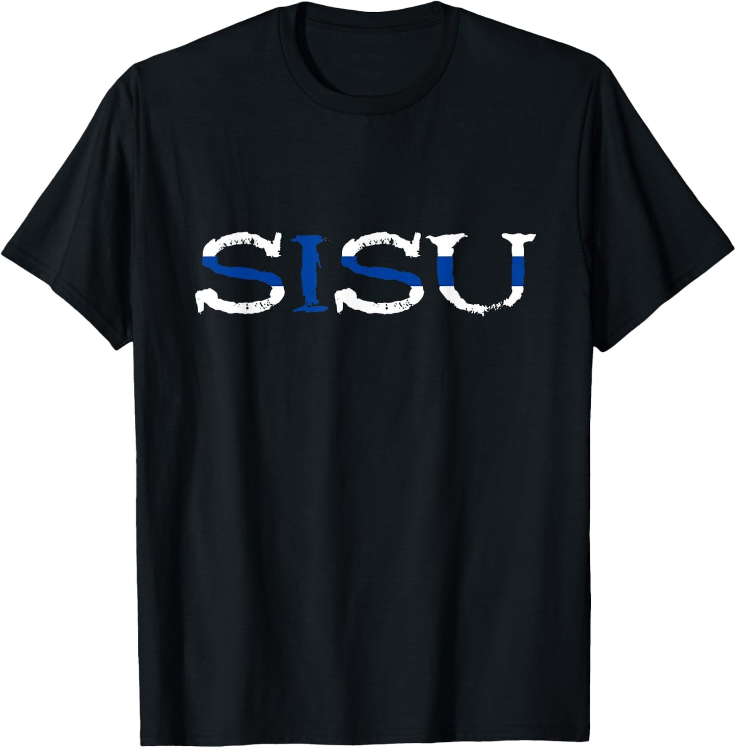 Sisu Suomi Finland Travel Fin Roots Finnish Flag T-Shirt - T-Shirt | Black