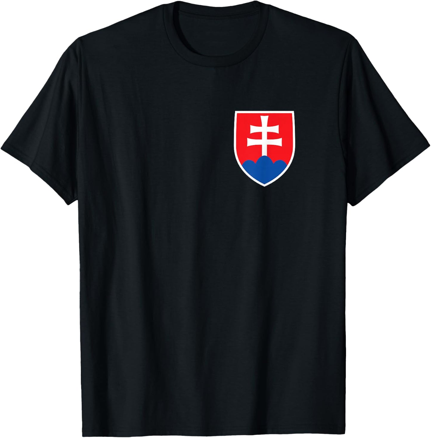 Vintaga Slovak Flag Crest Retro Slovakia Souvenir T-Shirt - T-Shirt | Black