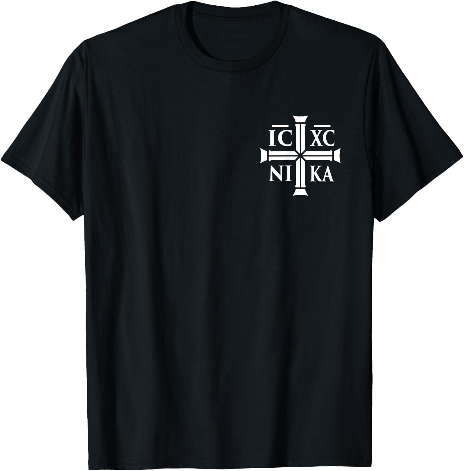 Christian IC XC NIKA - Eastern Orthodox T-Shirt - T-Shirt | Black