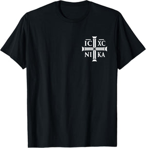 Christian IC XC NIKA - Eastern Orthodox T-Shirt - T-Shirt | Black