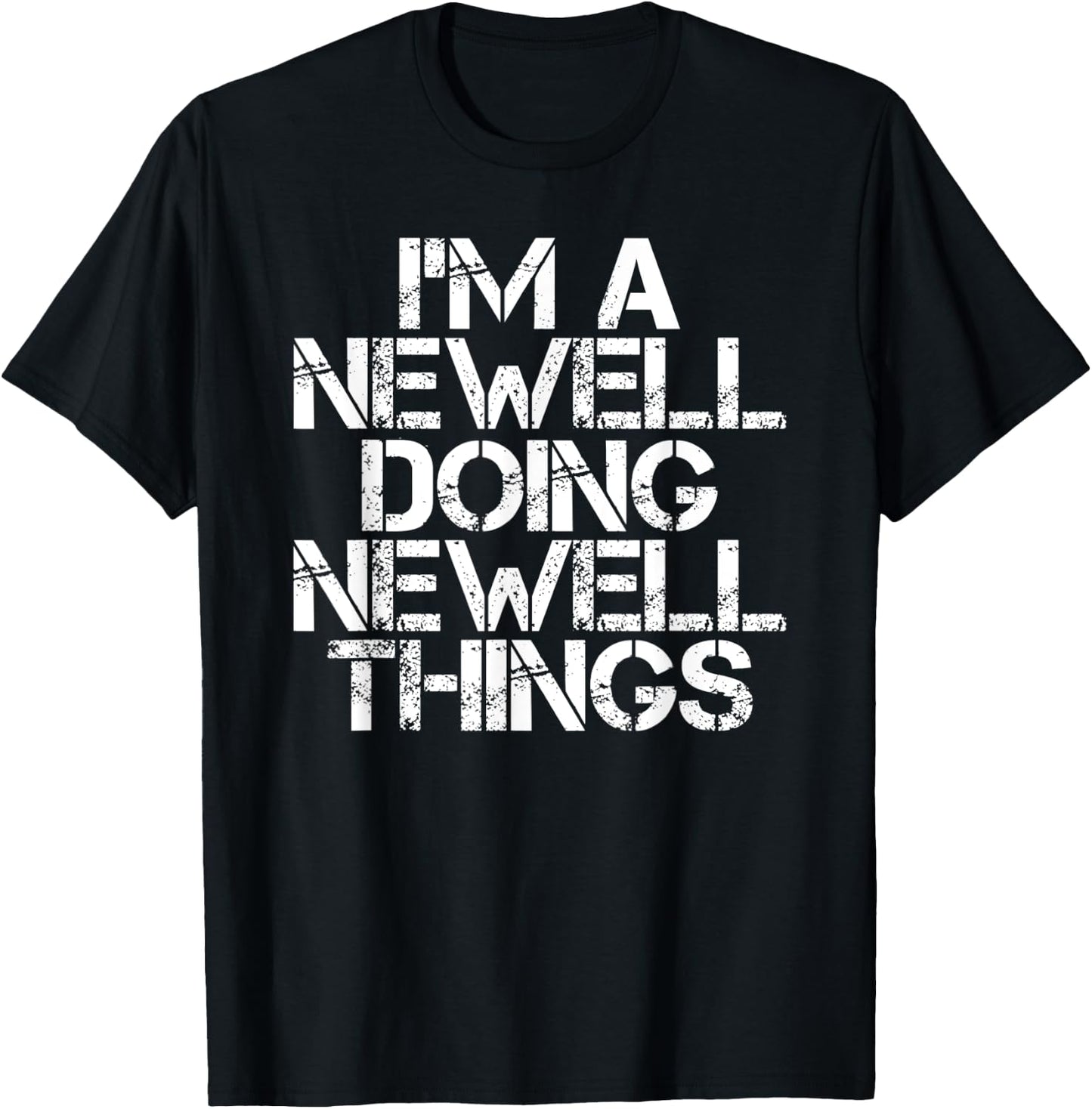 NEWELL Funny Surname Family Tree Birthday Reunion Gift T-Shirt - T-Shirt | Black