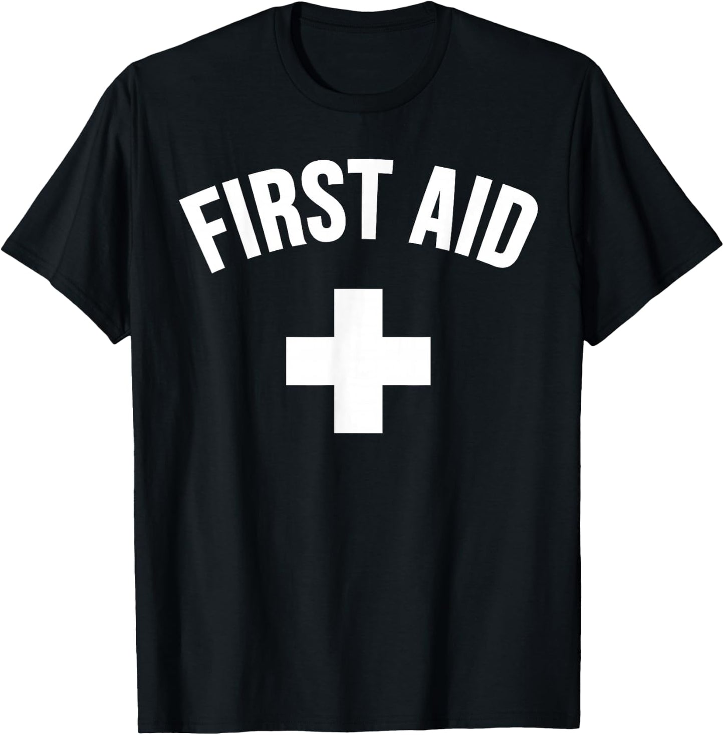 First Aid Cross Medic Event Staff Uniform Emergency T-Shirt - T-Shirt | Black