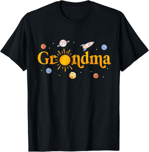 Grandma of The Birthday First Trip Around The Sun Bday Boy T-Shirt - T-Shirt | Black