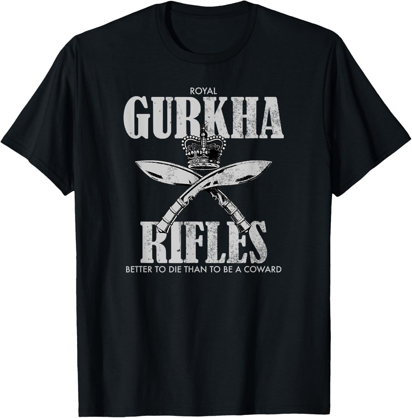 Gurkha Rifles (distressed) T-Shirt - T-Shirt | Black