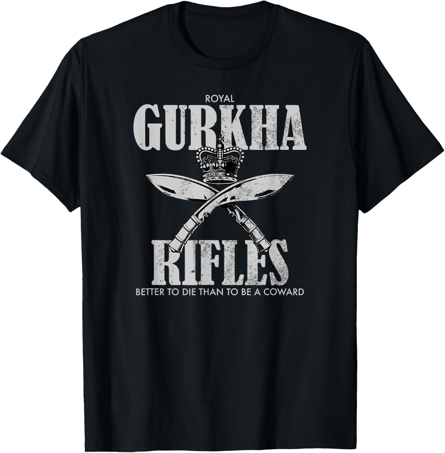 Gurkha Rifles (distressed) T-Shirt - T-Shirt | Black