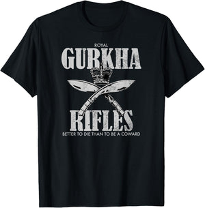 Gurkha Rifles (distressed) T-Shirt - T-Shirt | Black