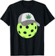 Pickleball With A Weed Hat Pickleball Lover Cannabis Lover T-Shirt - T-Shirt | Black