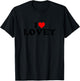 Kids I Love Lovey Shirt For Boy Girl Toddler Children Youth T-Shirt - T-Shirt | Black