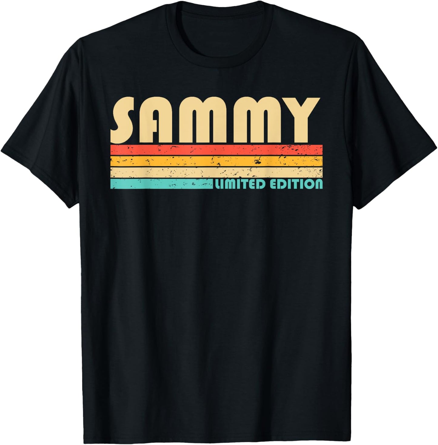SAMMY Name Personalized Funny Retro Vintage Birthday T-Shirt - T-Shirt | Black
