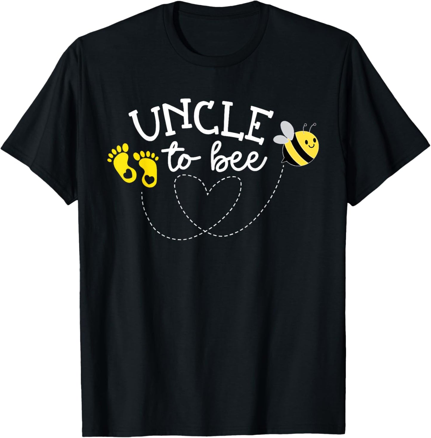 Uncle to Bee Pregnancy Announcement Baby Shower T-Shirt - T-Shirt | Black