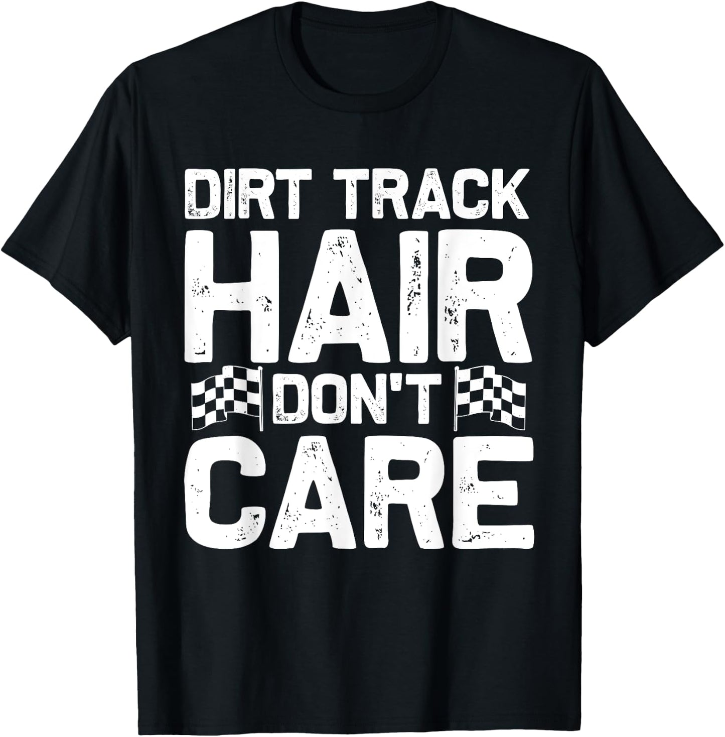Funny Dirt Track Racing Gift Men Dirt Bike Racer T-Shirt - T-Shirt | Black