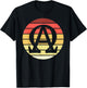 Alpha and Omega Symbol Retro Sunset Art Catholic Men Priests T-Shirt - T-Shirt | Black