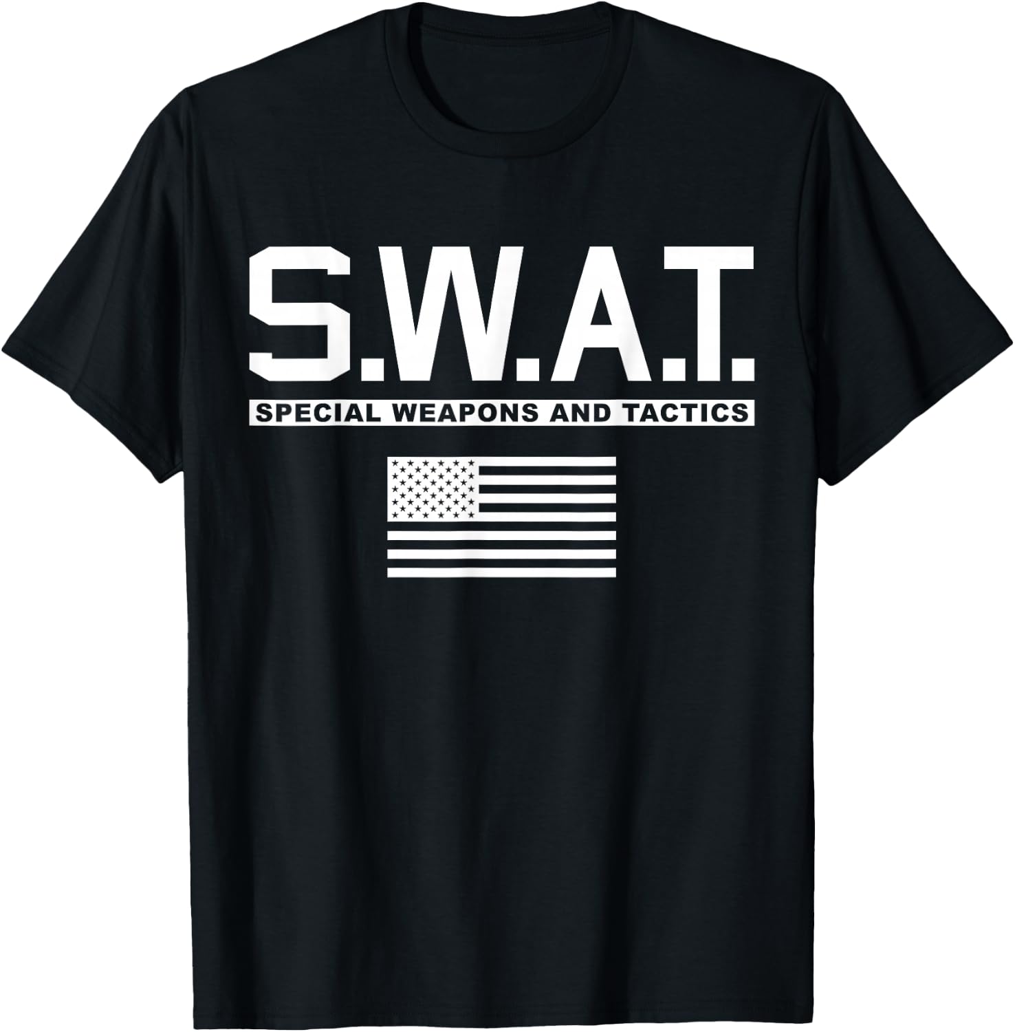 SWAT Special Weapons and Tactics Police S.W.A.T. T-Shirt - T-Shirt | Black