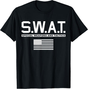 SWAT Special Weapons and Tactics Police S.W.A.T. T-Shirt - T-Shirt | Black