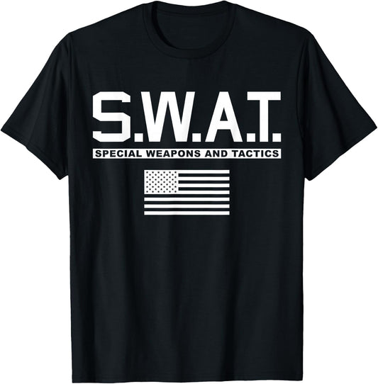 SWAT Special Weapons and Tactics Police S.W.A.T. T-Shirt - T-Shirt | Black