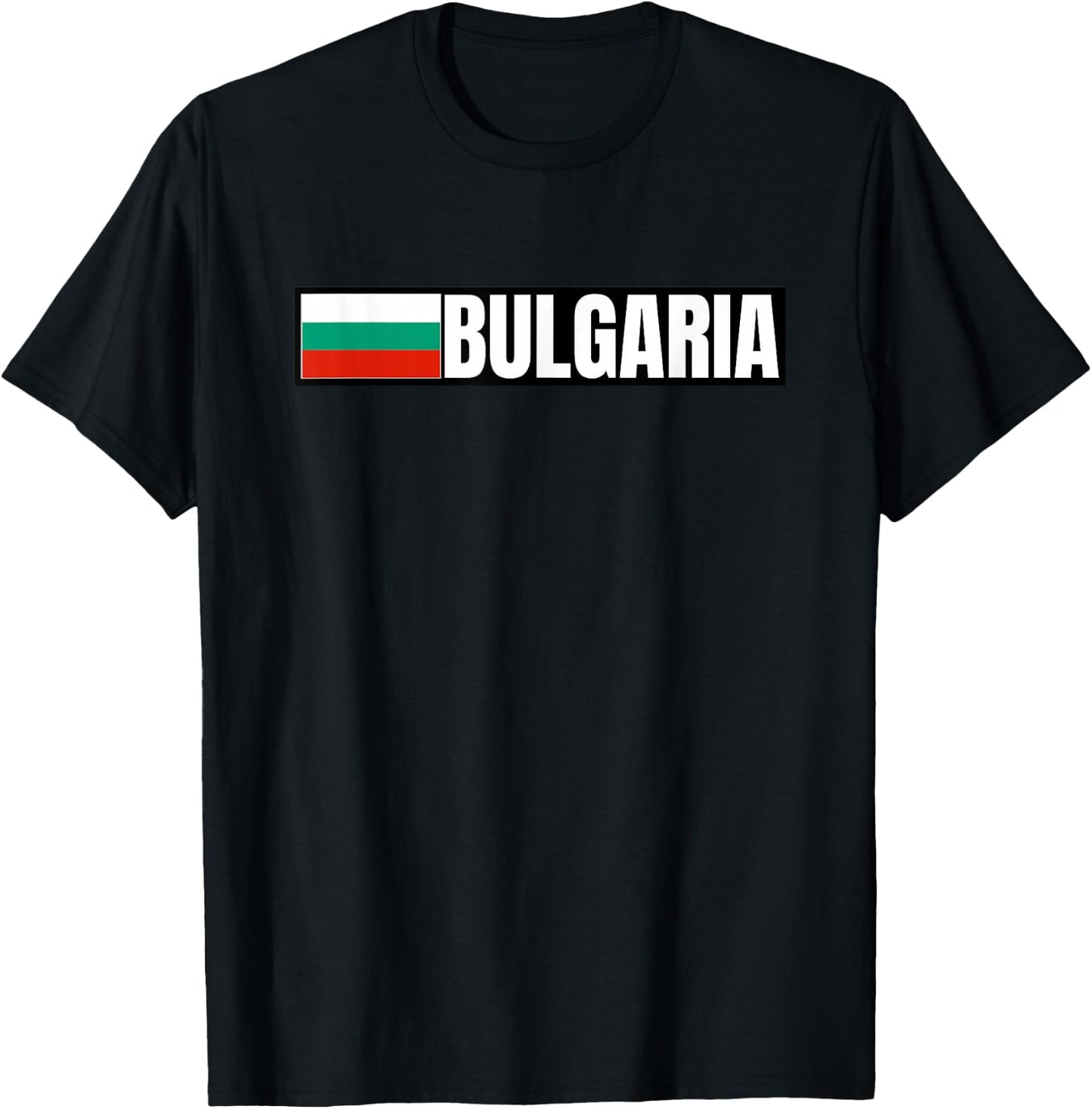 Bulgaria Flag T-Shirt - T-Shirt | Black