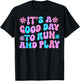 Its A Good Day To Run And Play PE Teacher Physical Education T-Shirt - T-Shirt | Black