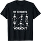 Funny Workout Wine Opener Corkscrew Wine Lover T-Shirt - T-Shirt | Black