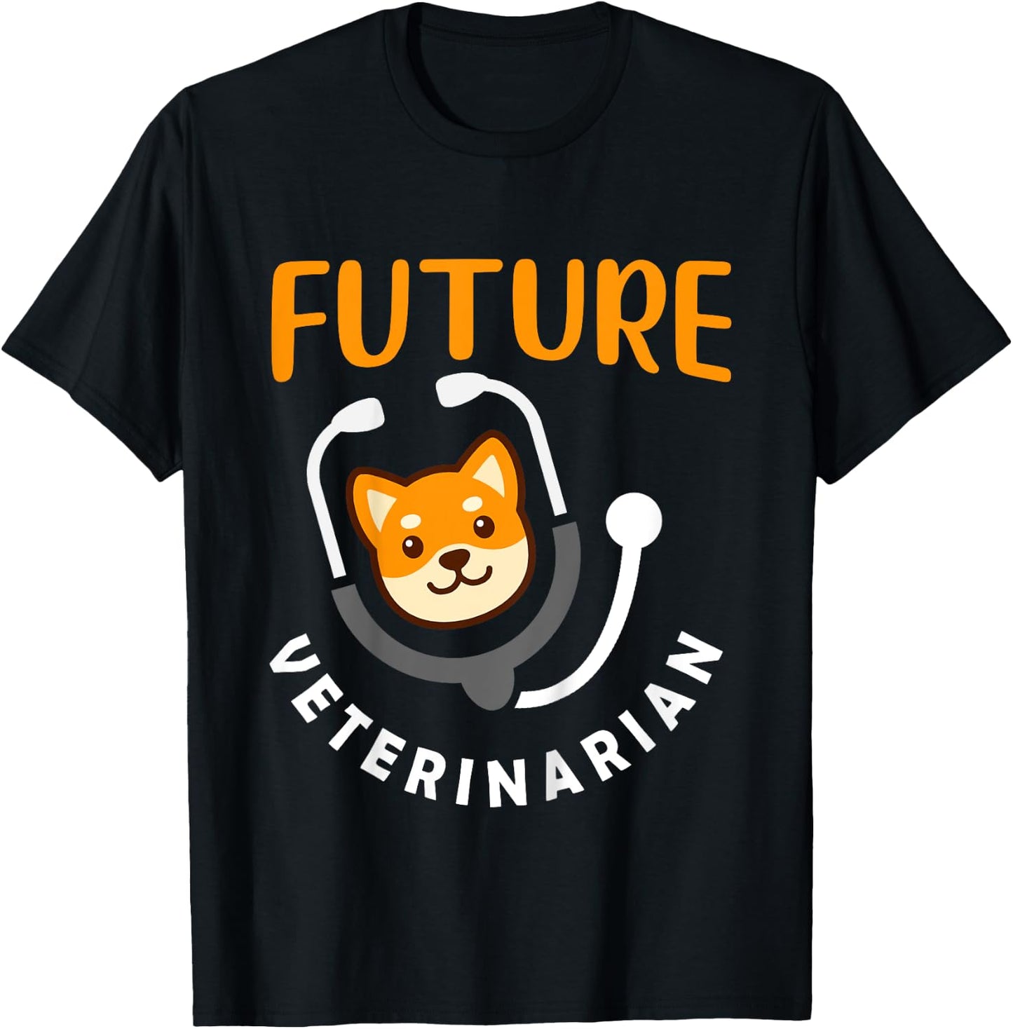 Kids Future Veterinarian Gift Vet Costume Kit Men Women Kids Vet T-Shirt - T-Shirt | Black