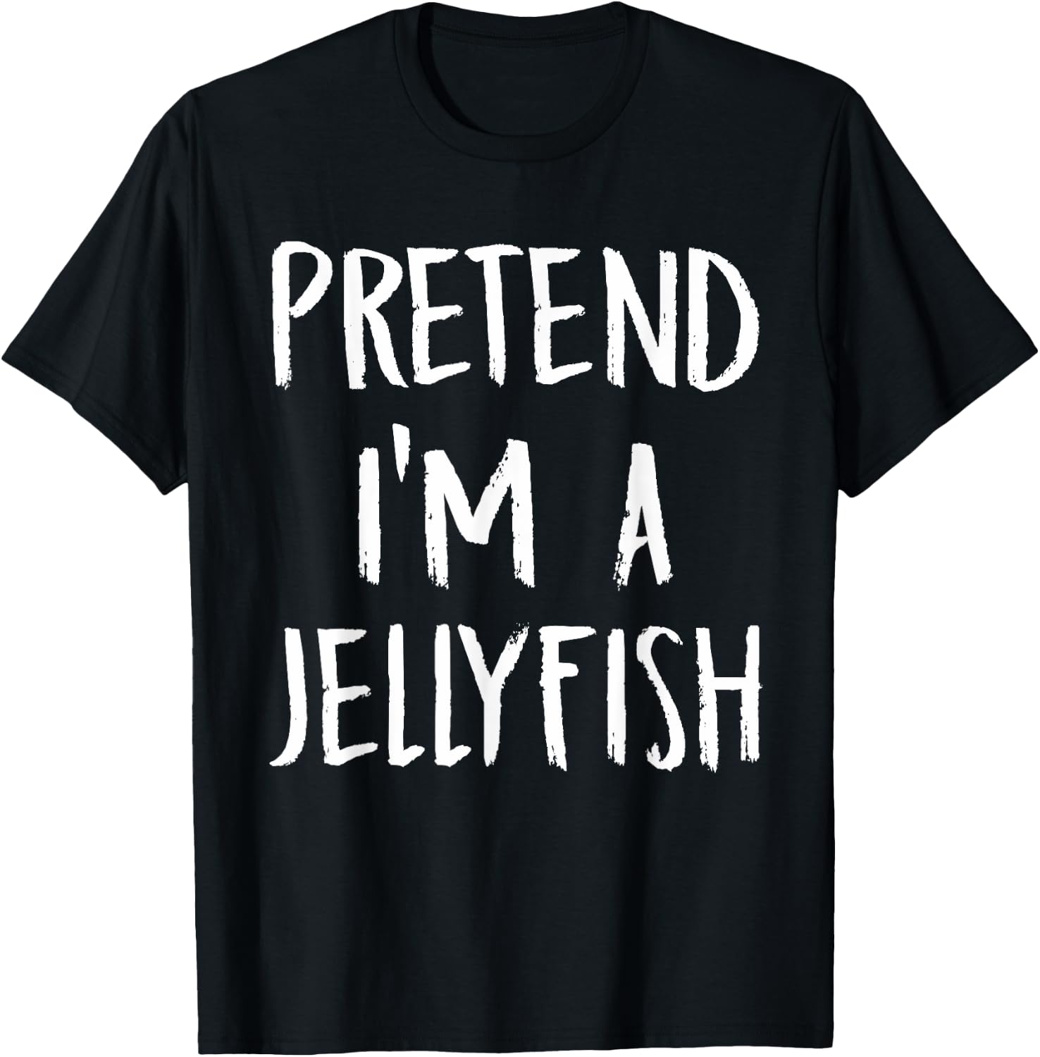 Pretend I'm A Jellyfish Costume Funny Halloween Party Gift T-Shirt - T-Shirt | Black