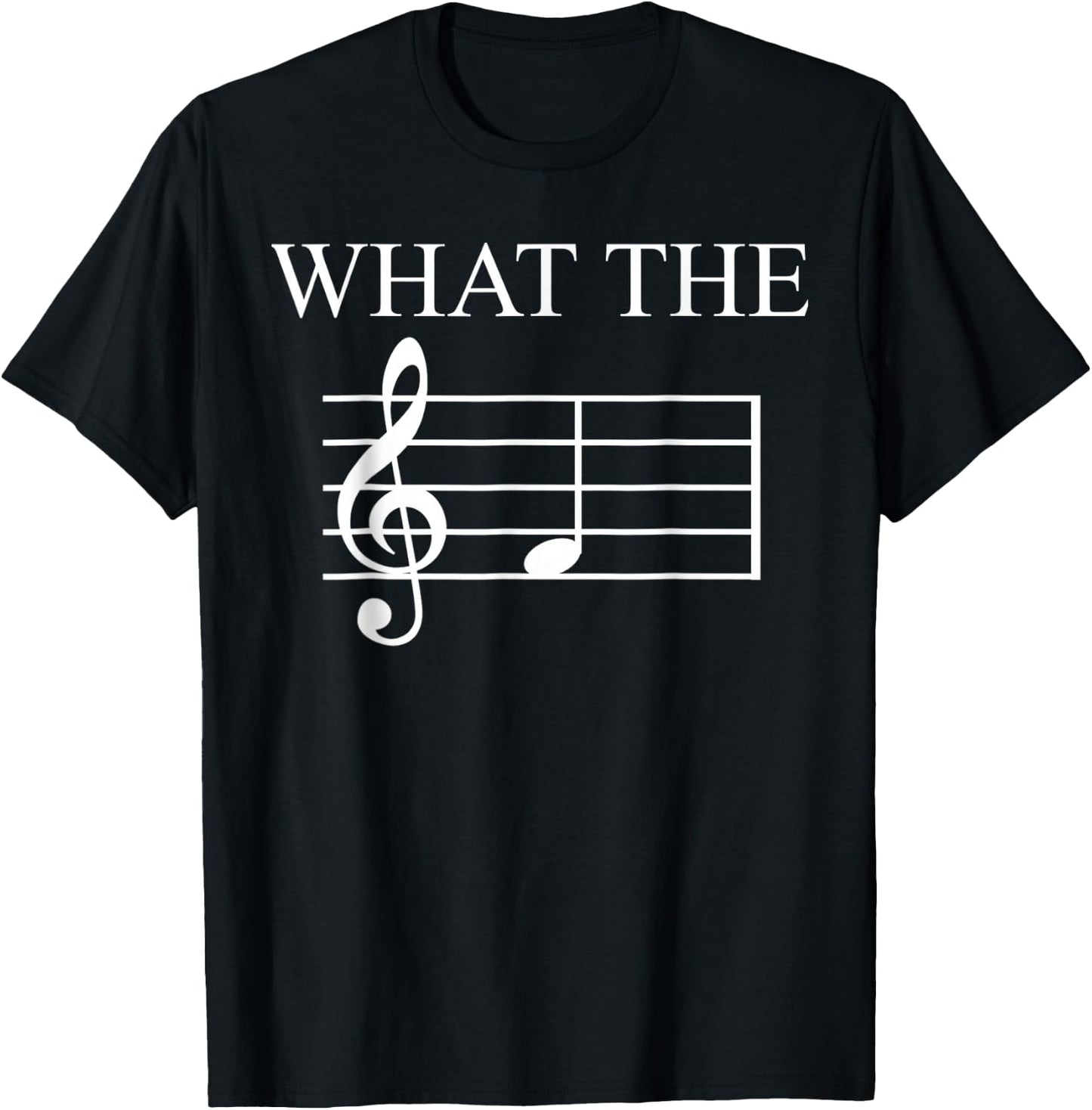 What The F Music Note T-Shirt - T-Shirt | Black
