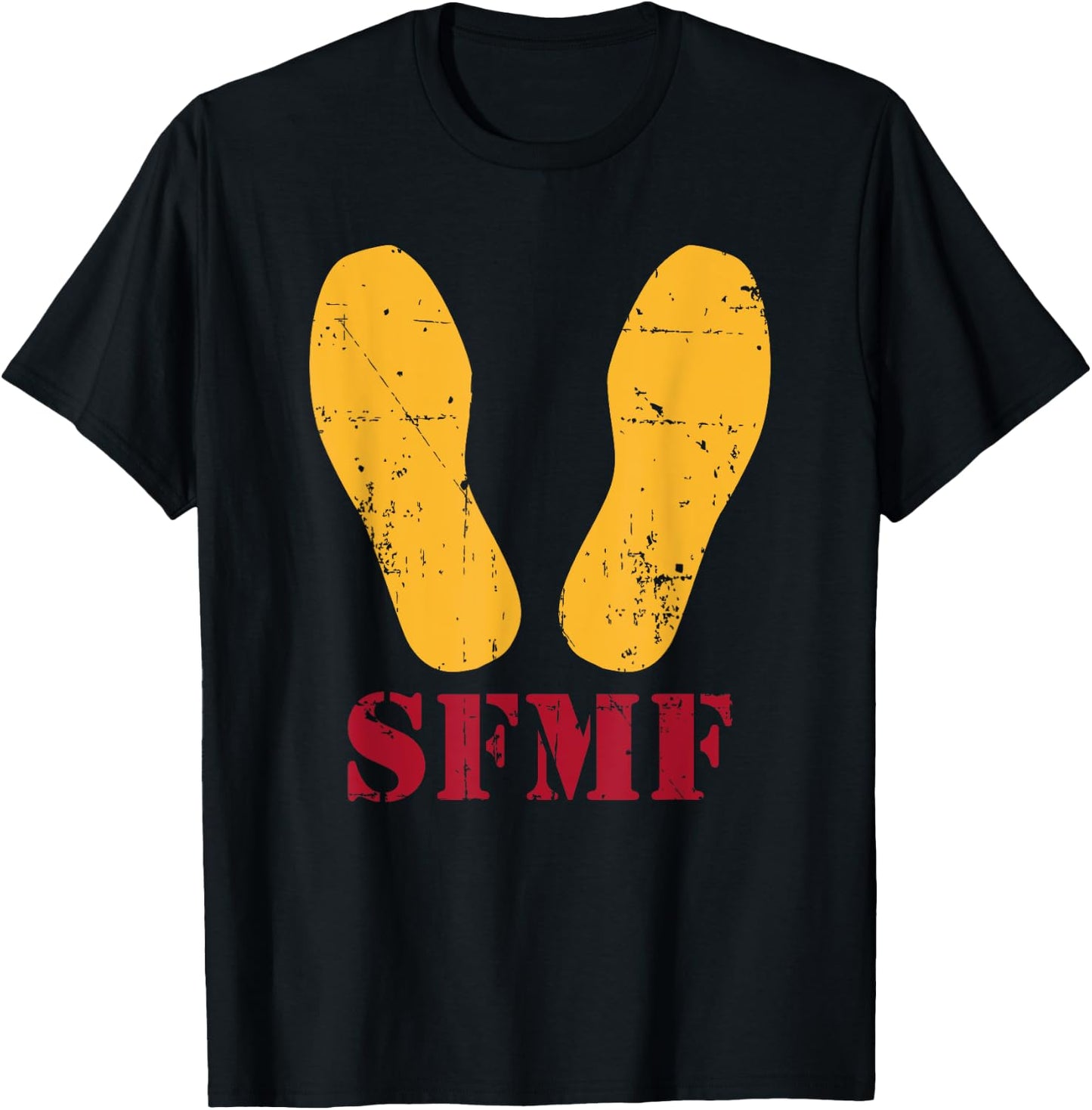 Yellow Footprints - SFMF T-Shirt - T-Shirt | Black
