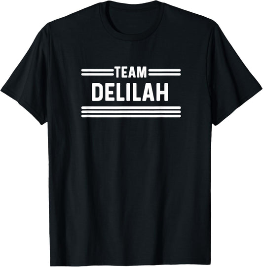 Team Delilah - Family Name T-Shirt - T-Shirt | Black