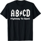 Boys Girls Teachers - Funny ABCD Highway To Spell Vintage T-Shirt - T-Shirt | Black