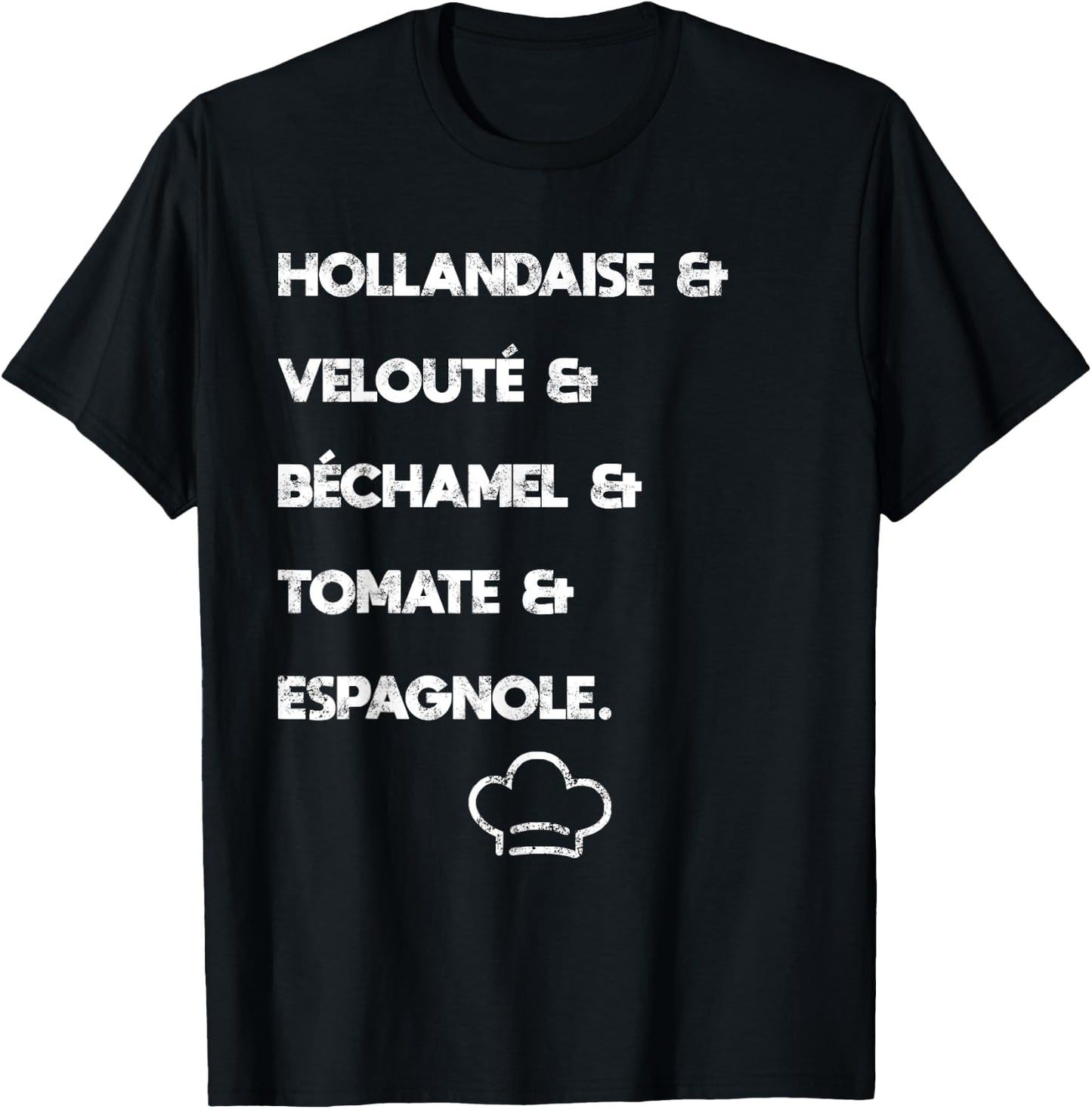 Five Mother Sauces Classic French Cuisine I Cooking T-Shirt - T-Shirt | Black