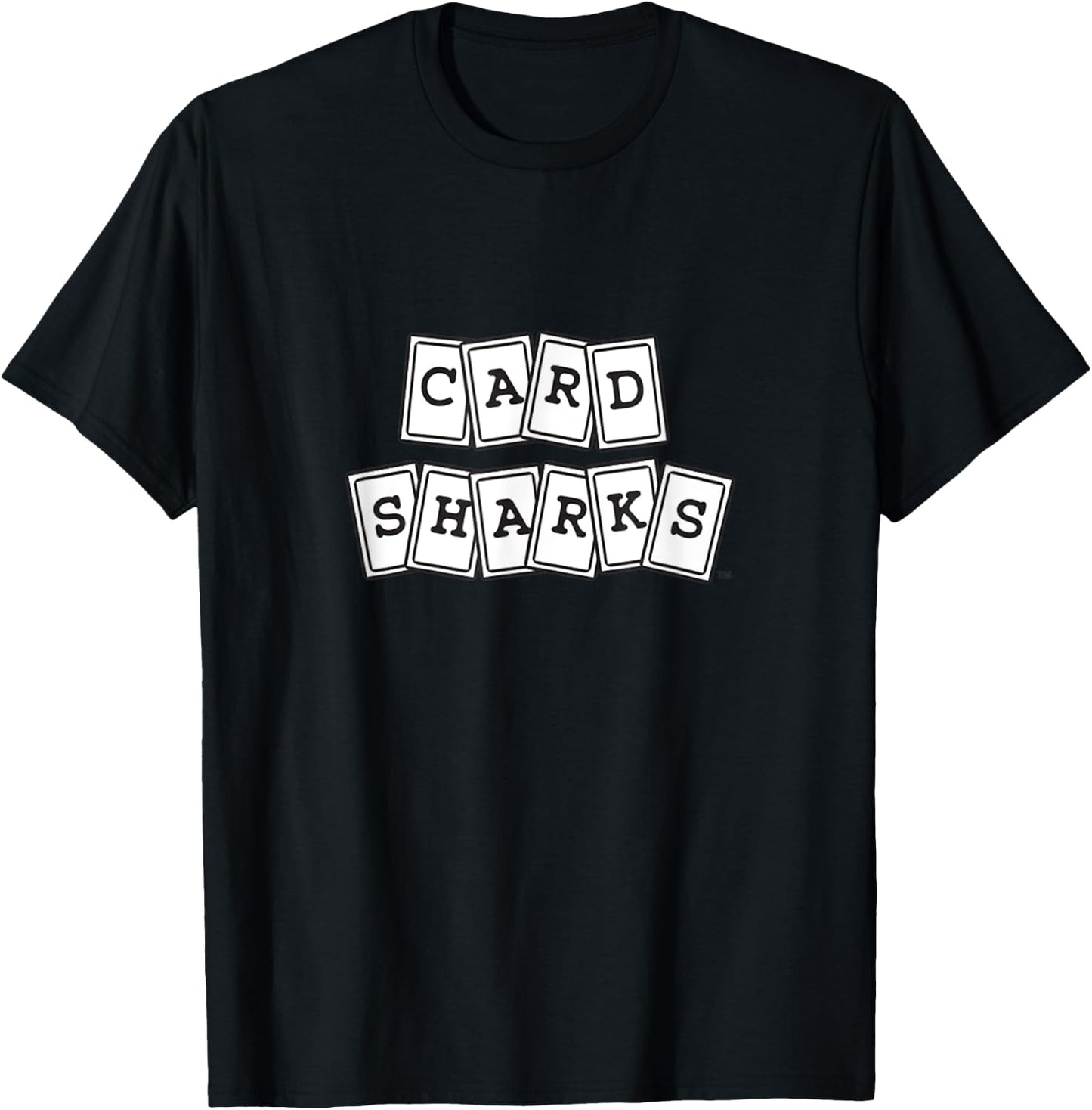 BUZZR Card Sharks Classic TV Game Show T-Shirt - T-Shirt | Black