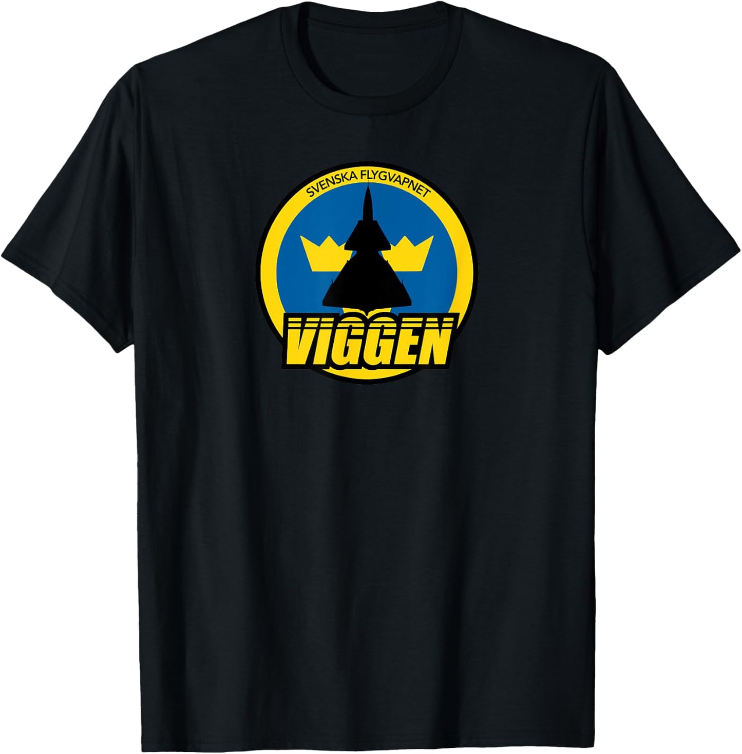 Svenska Flygvapnet Viggen T-Shirt - T-Shirt | Black
