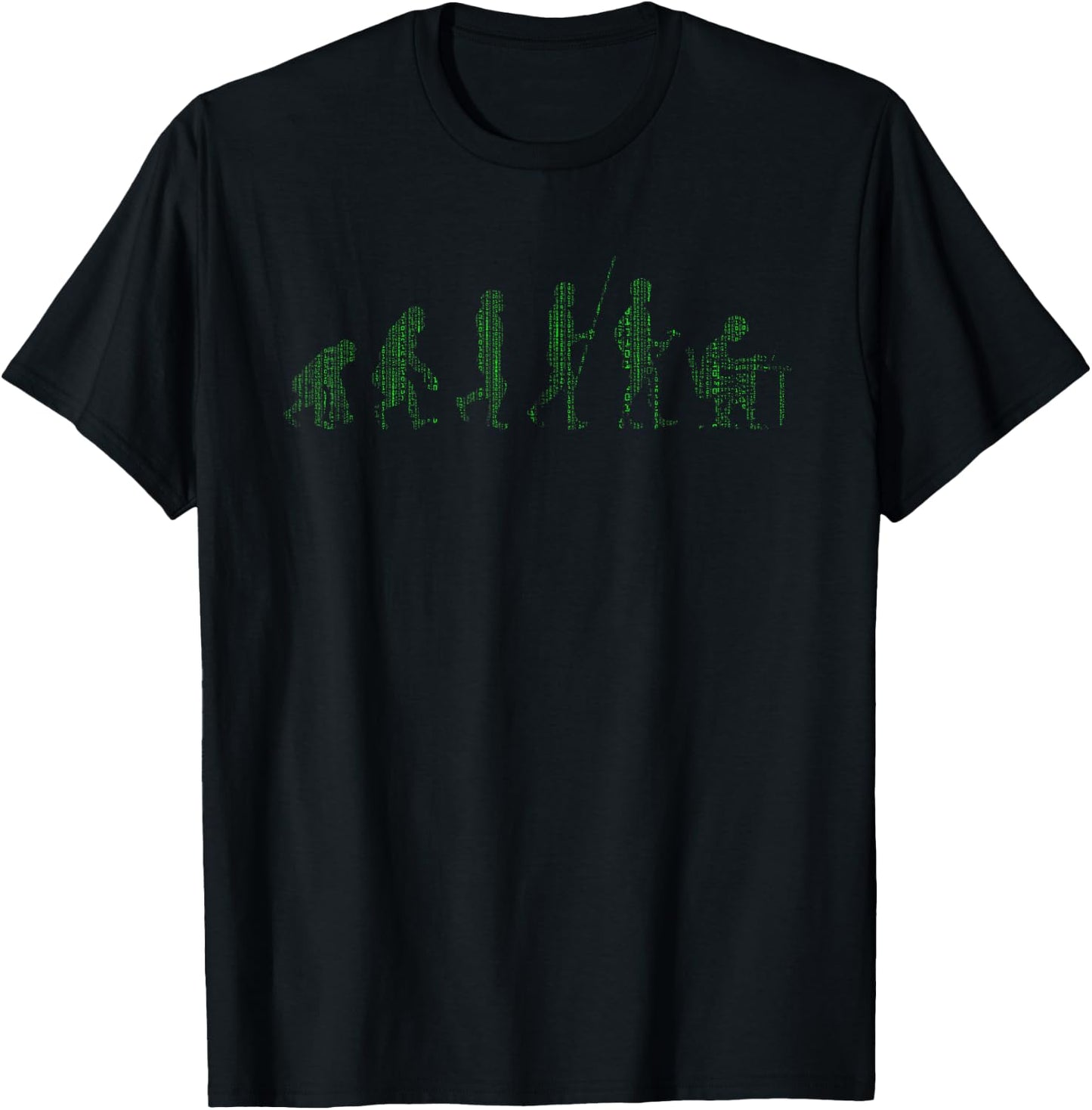 Software Developer Computer Nerd Gift Evolution Programmer T-Shirt - T-Shirt | Black