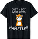 Funny Hamster Gift Kids And Boys Cool Tiny Rat Pet Lover T-Shirt - T-Shirt | Black