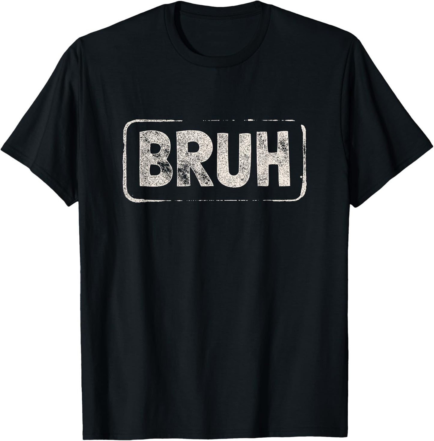 Bruh Gamer Slang Meme Design Short Sleeve T-Shirt - T-Shirt | Black