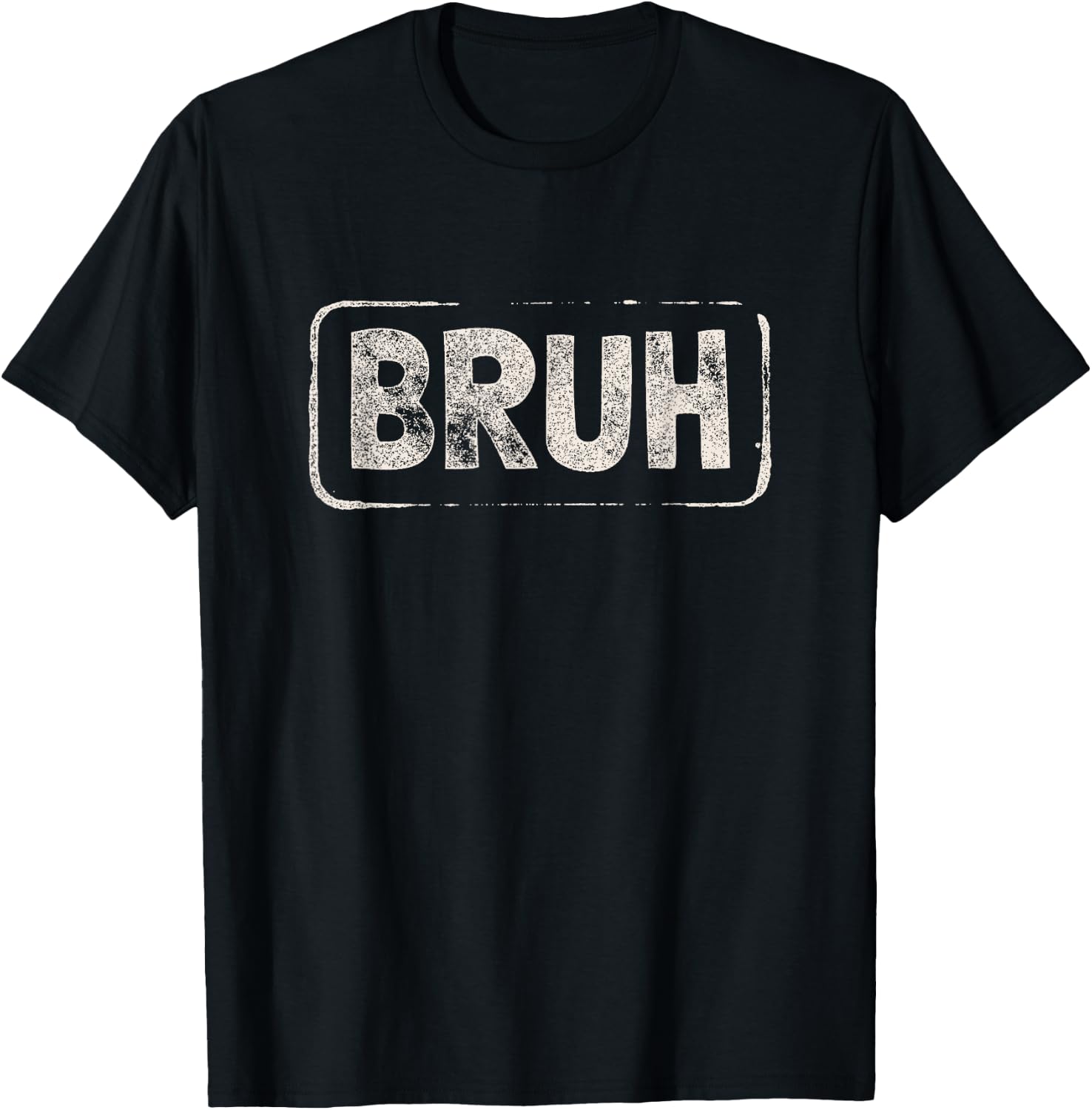 Bruh Gamer Slang Meme Design Short Sleeve T-Shirt - T-Shirt | Black