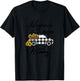 Sunflower Grandma Shirt Happiness is being a Mom and Nanny T-Shirt - T-Shirt | Black