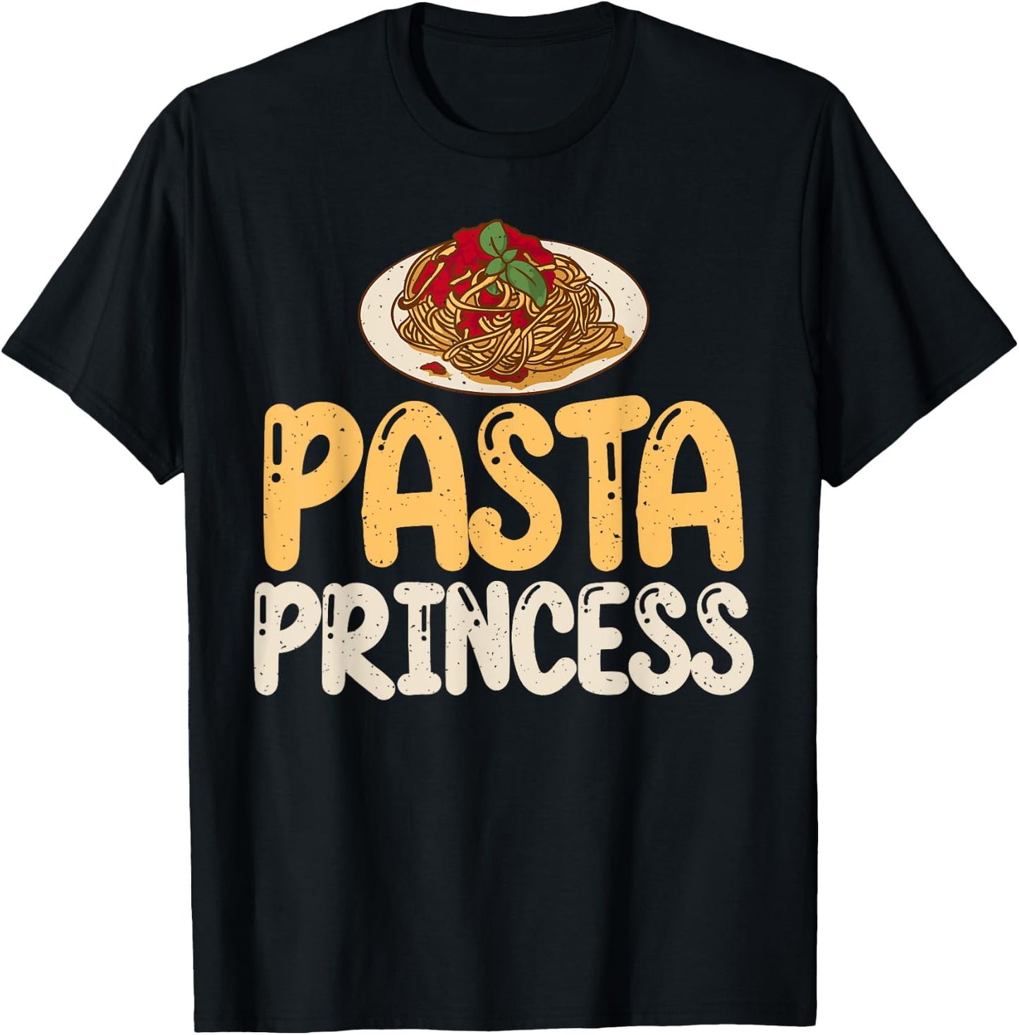 Pasta Princess Pasta Lover T-Shirt - T-Shirt | Black