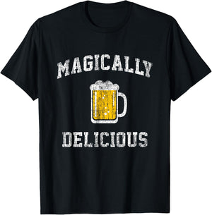 Magically Delicious Beer Funny St. Patrick's Day T-Shirt - T-Shirt | Black