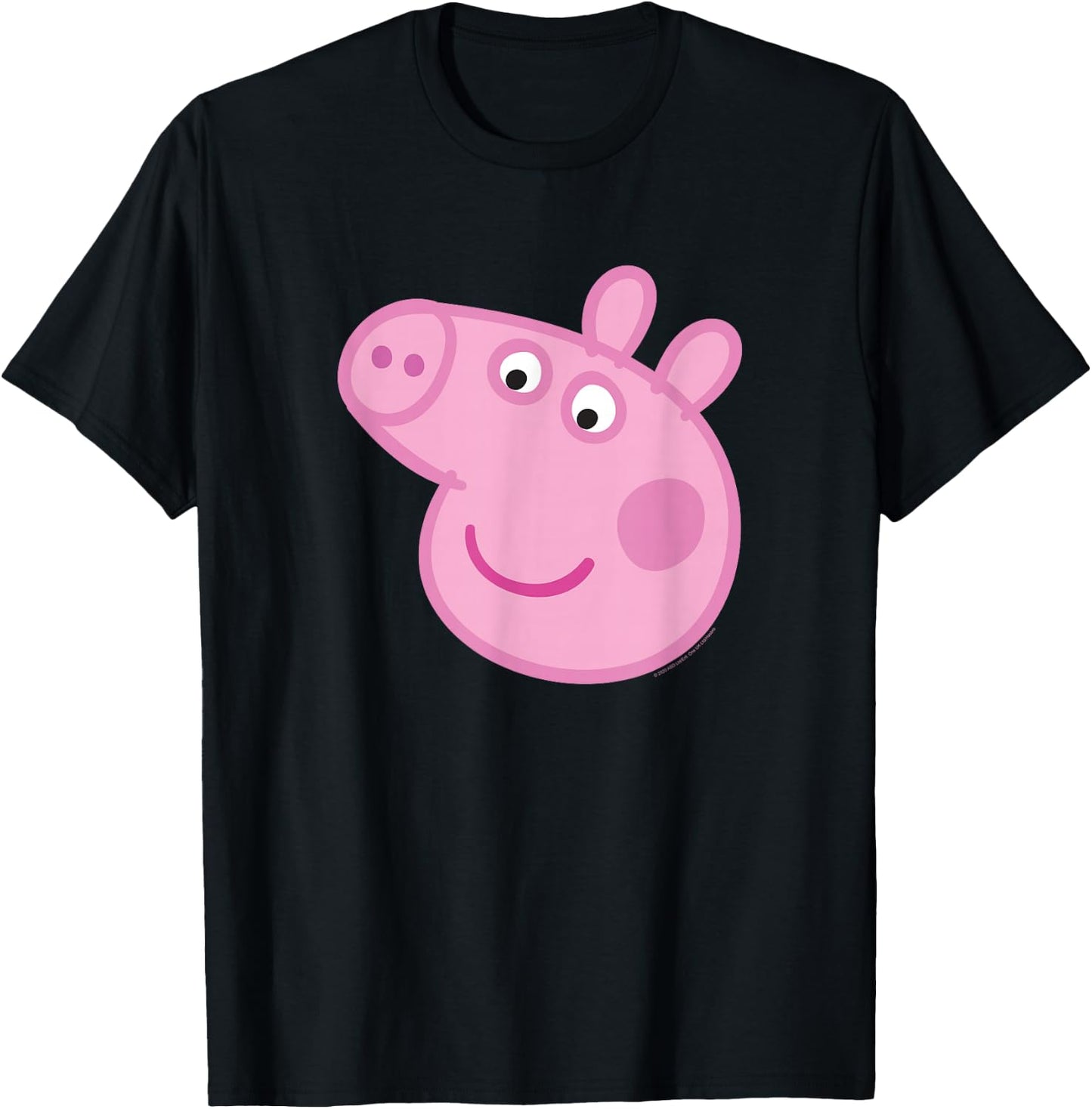 Peppa Pig Big Face T-Shirt - T-Shirt | Black