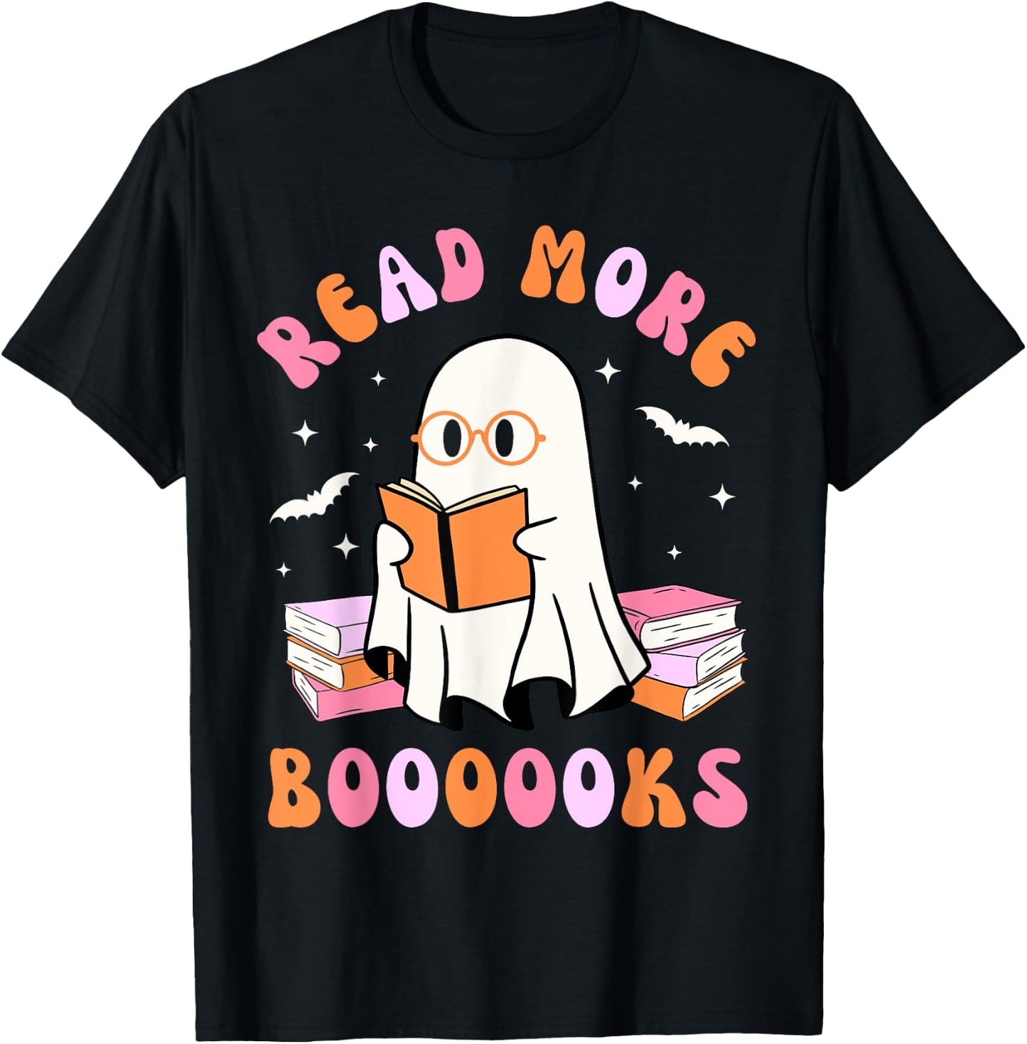 Read More Books Halloween Groovy Reading Kids T-Shirt - T-Shirt | Black