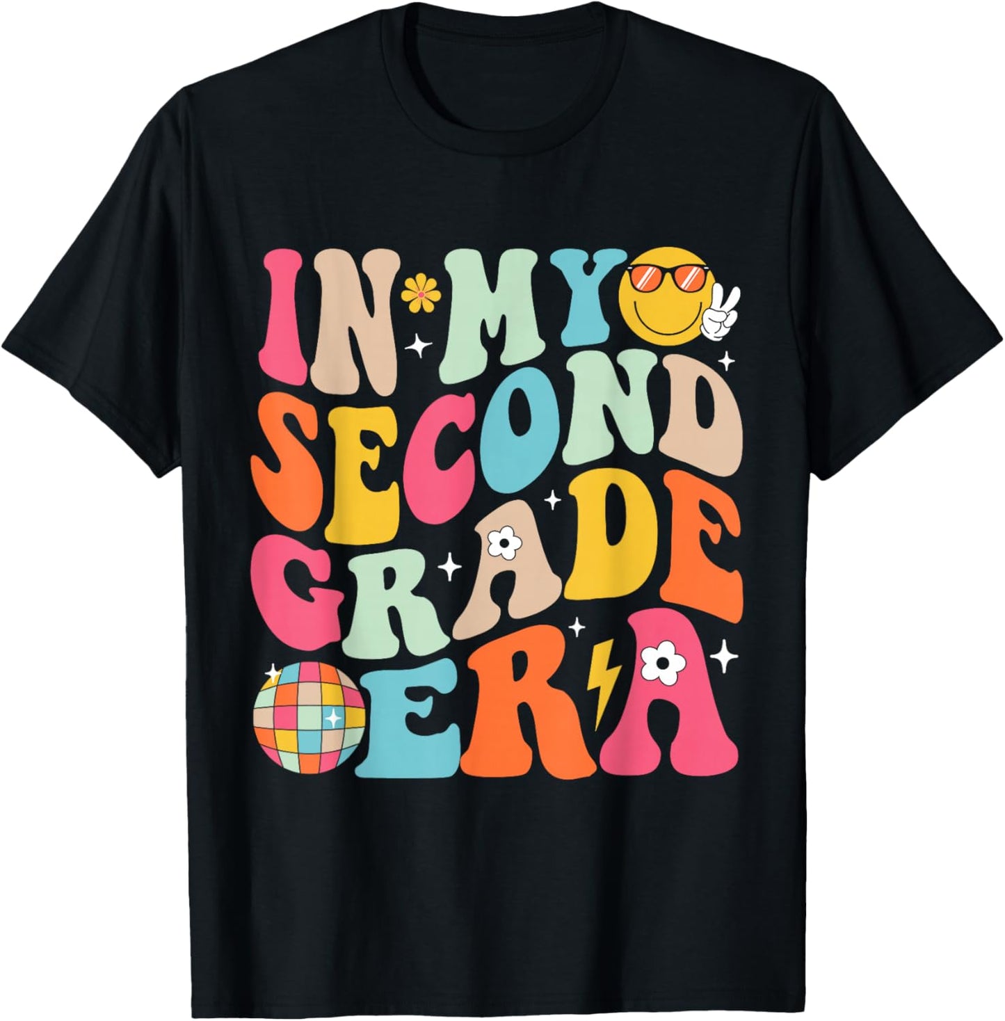 In My Second Grade Era Boys Girls Back To School 2nd Grade T-Shirt - T-Shirt | Black