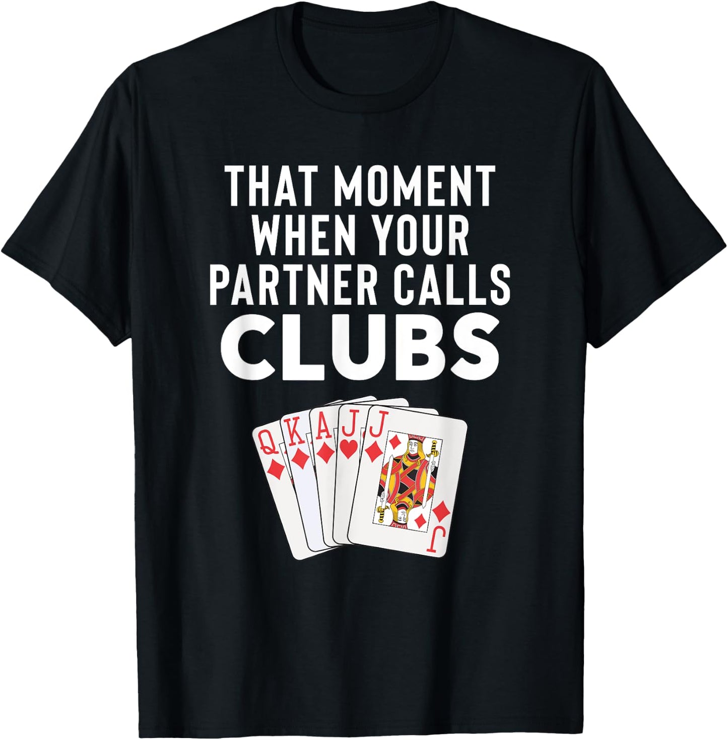 Funny Euchre Gift Partner T-Shirt - T-Shirt | Black