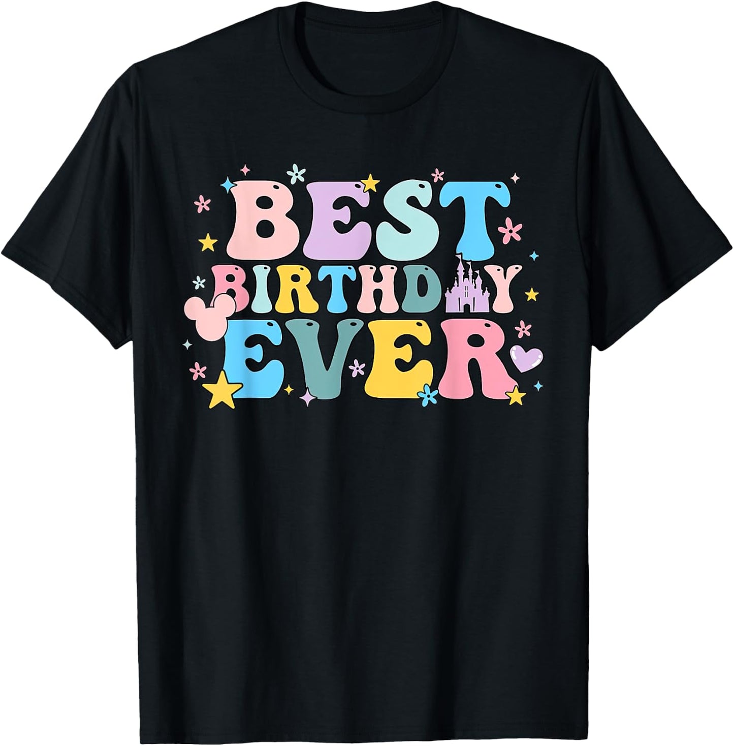 Best Birthday Ever Shirt - Adults' Black Cotton - Short Sleeve - Small - Birthday Occasion T-Shirt - T-Shirt | Black