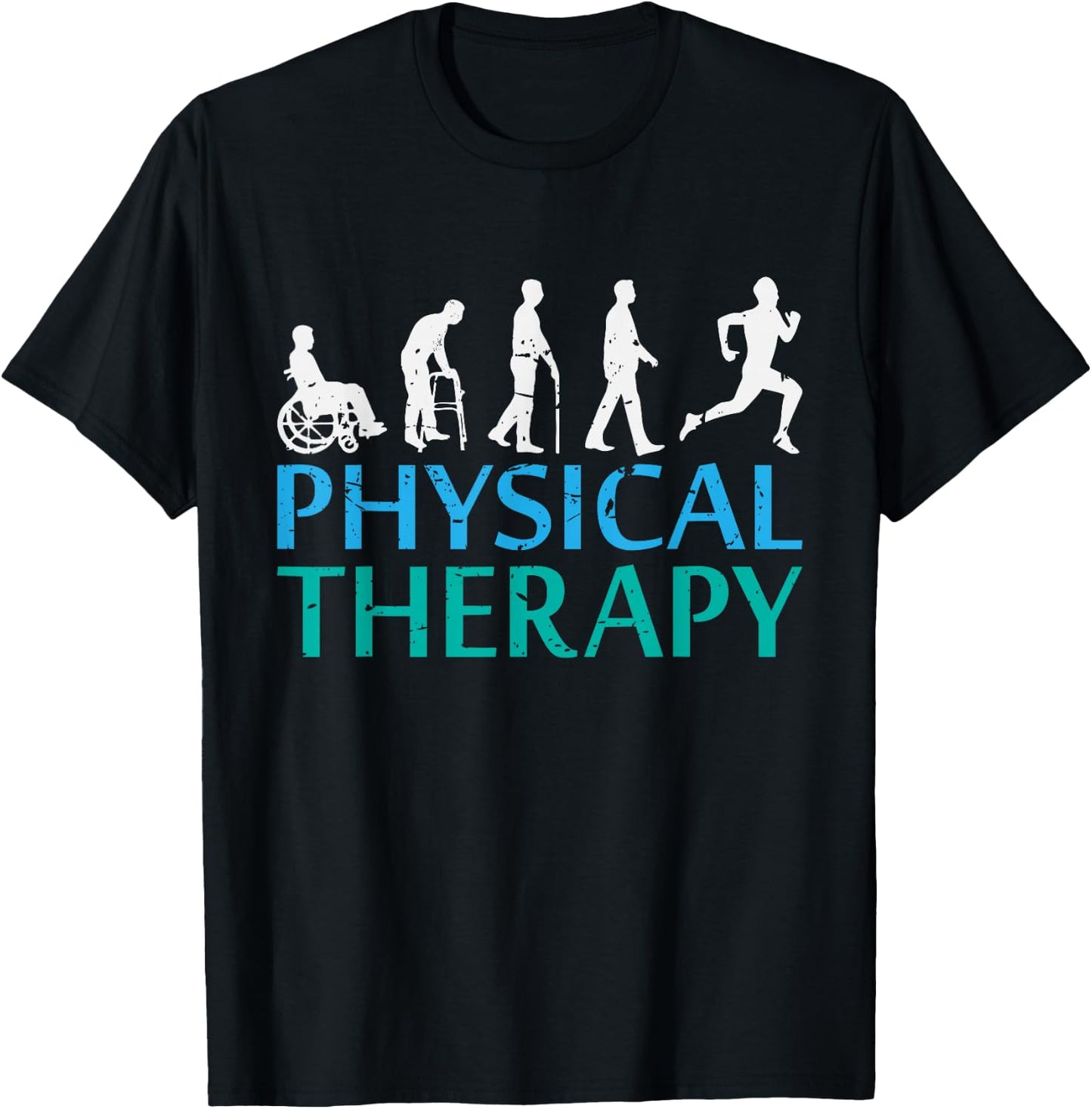 Awesome Evolution of physical therapy Gift T-Shirt - T-Shirt | Black