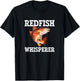 Redfish Whisperer, red drum redfish T-Shirt - T-Shirt | Black