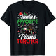 Santa's Favorite Piano Teacher Christmas Music Teacher Gift Men Women T-Shirt - T-Shirt | Black